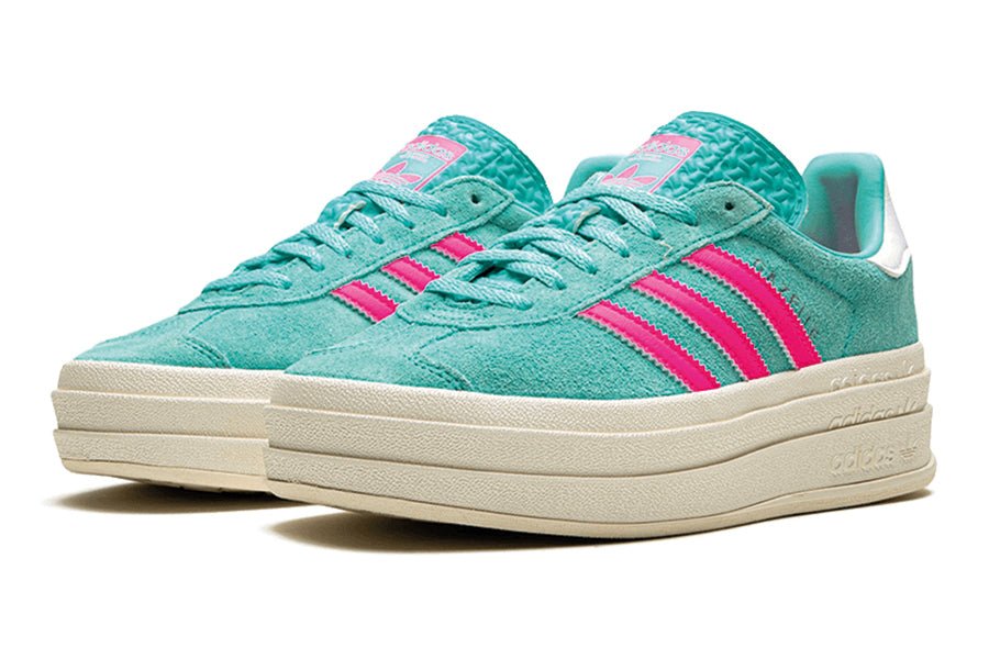Adidas-Gazelle Bold Flash Aqua Lucid Pink-StoreGoods