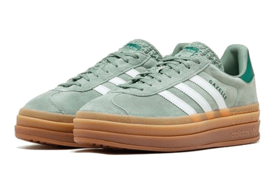 Adidas-Gazelle Bold Silver Green-StoreGoods