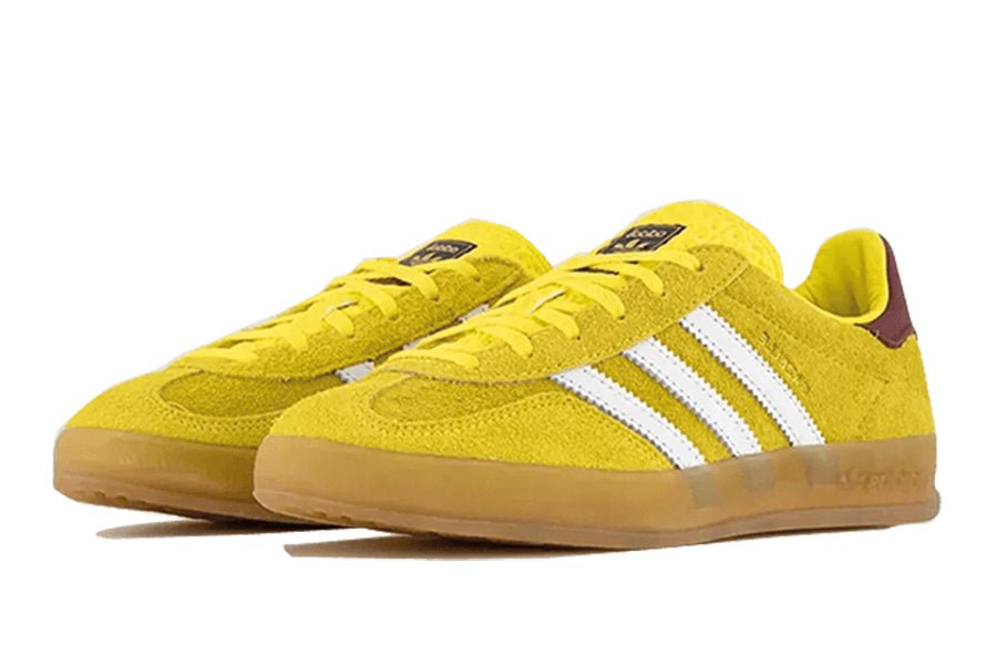 Adidas-Gazelle Indoor Bright Yellow Burgundy-StoreGoods