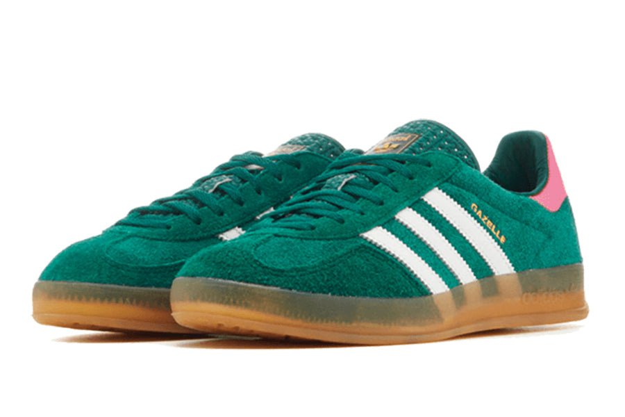 Adidas-Gazelle Indoor Collegiate Green Lucid Pink-StoreGoods