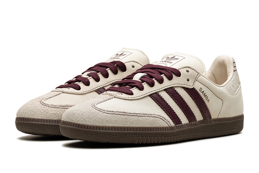 Adidas-Samba OG Wonder White Maroon-StoreGoods