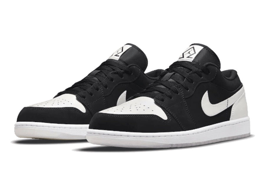 Air Jordan-Air Jordan 1 Low Black White Diamond-StoreGoods