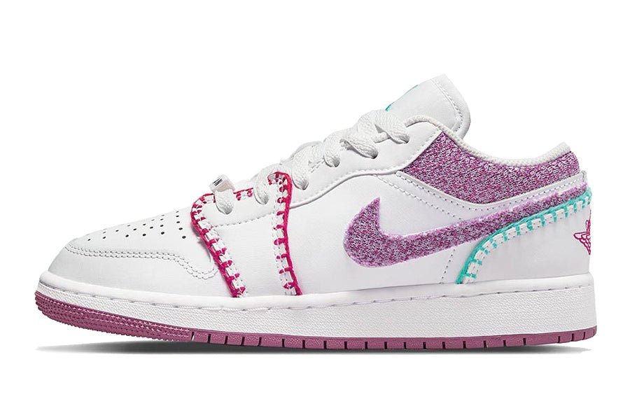 Air Jordan-Air Jordan 1 Low White Light Bordeaux-StoreGoods