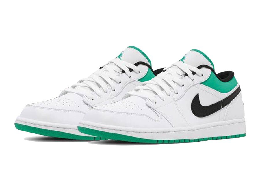 Air Jordan-Air Jordan 1 Low White Lucky Green Black-StoreGoods