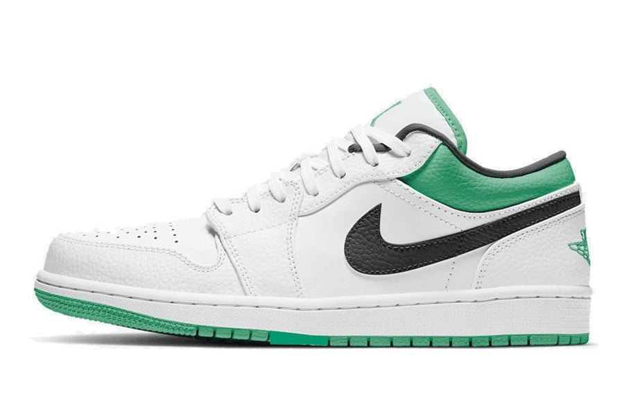 Air Jordan-Air Jordan 1 Low White Lucky Green Black-StoreGoods