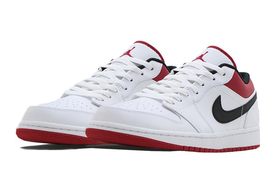 Air Jordan-Air Jordan 1 Low White University Red Black-StoreGoods