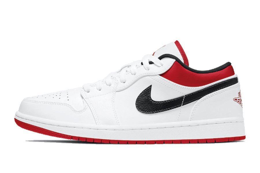 Air Jordan-Air Jordan 1 Low White University Red Black-StoreGoods