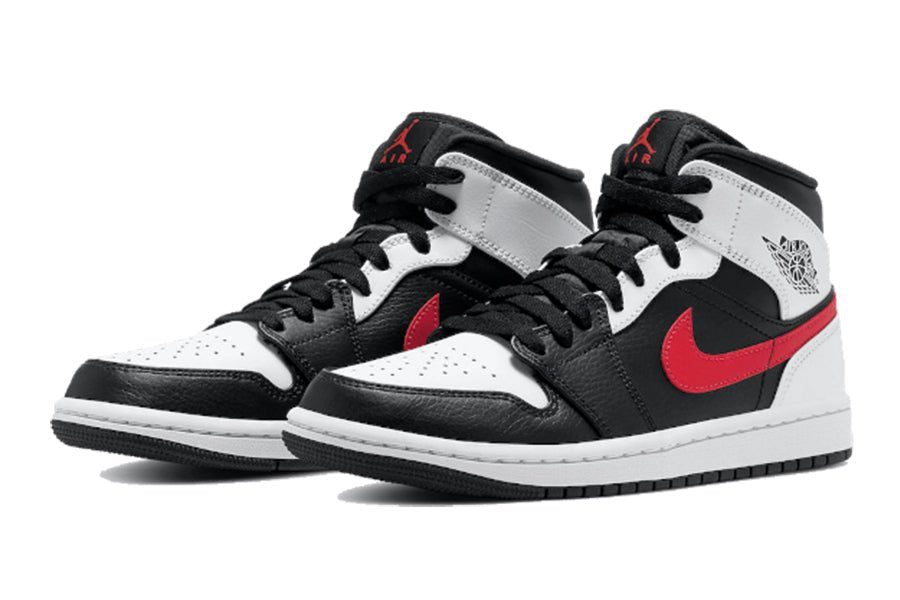 Air Jordan-Air Jordan 1 Mid Black Chile Red White-StoreGoods