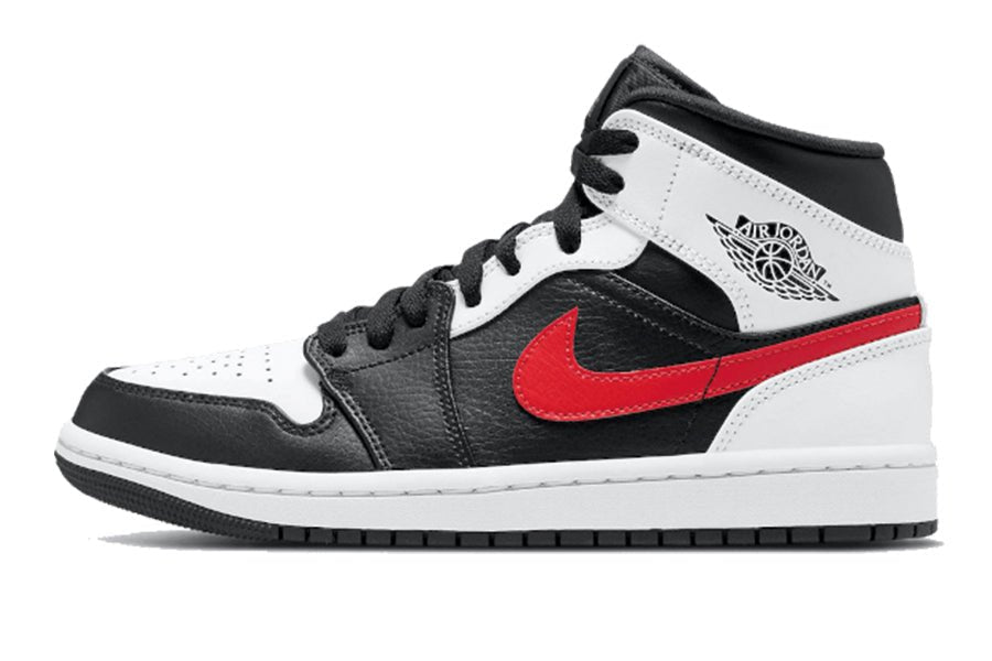 Air Jordan-Air Jordan 1 Mid Black Chile Red White-StoreGoods