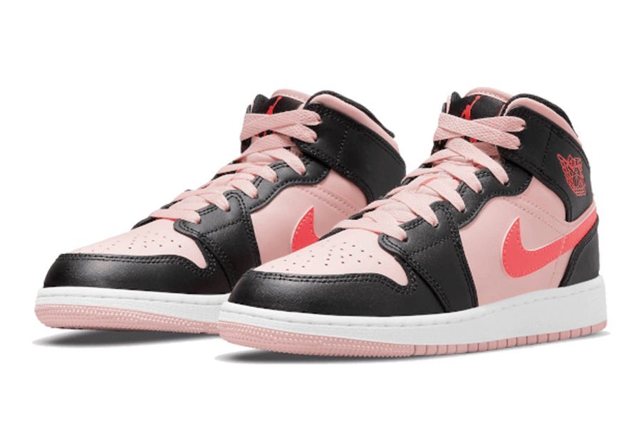 Air Jordan-Air Jordan 1 Mid Black Pink Crimson-StoreGoods