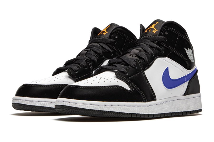 Air Jordan-Air Jordan 1 Mid Black Racer Blue White-StoreGoods