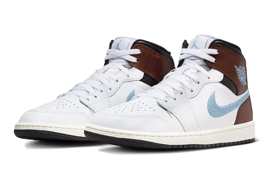 Air Jordan-Air Jordan 1 Mid Brown Blue Grey-StoreGoods