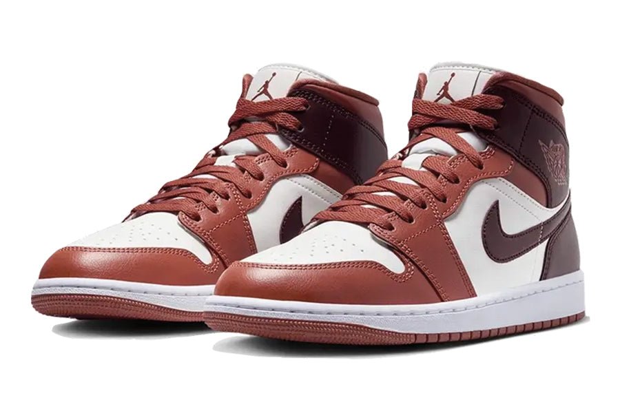 Air Jordan-Air Jordan 1 Mid Dusty Peach Night Maroon-StoreGoods