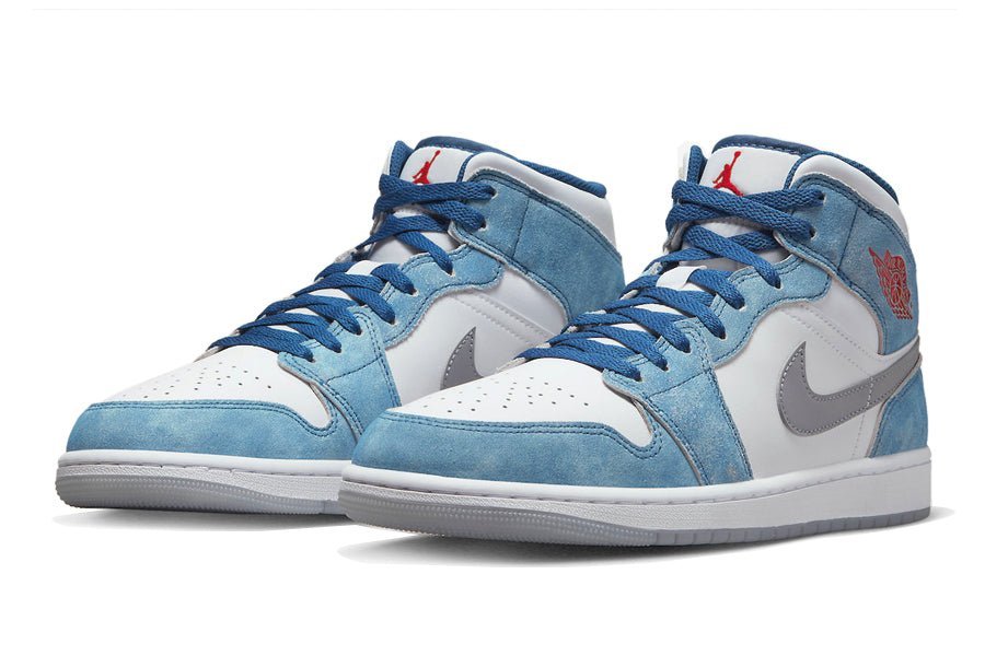 Air Jordan-Air Jordan 1 Mid French Blue Fire Red-StoreGoods