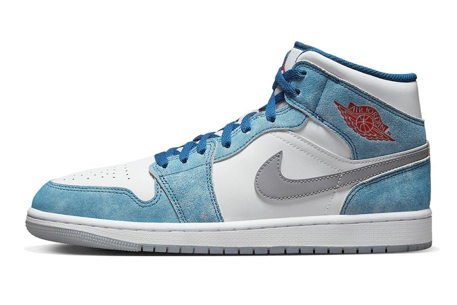 Air Jordan-Air Jordan 1 Mid French Blue Fire Red-StoreGoods