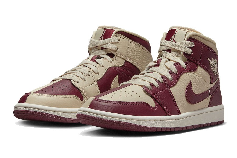 Air Jordan-Air Jordan 1 Mid Split Beach Cherrywood Red-StoreGoods