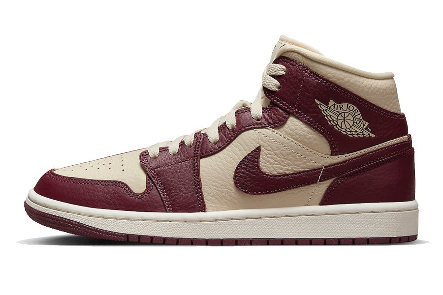 Air Jordan-Air Jordan 1 Mid Split Beach Cherrywood Red-StoreGoods