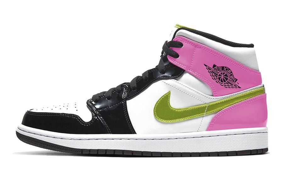 Air Jordan-Air Jordan 1 Mid White Black Cyber Pink-StoreGoods