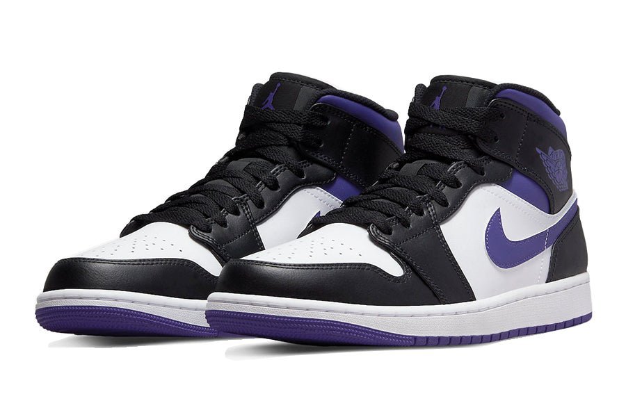 Air Jordan-Air Jordan 1 Mid White Black Purple-StoreGoods
