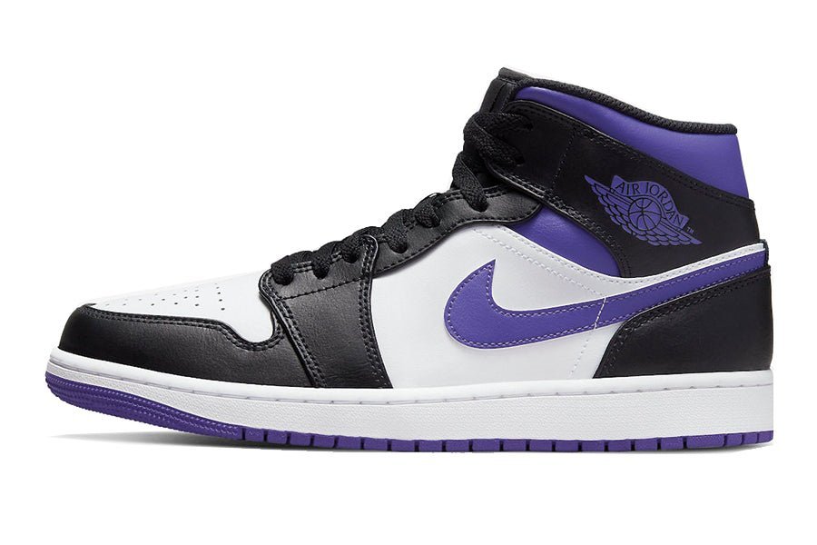 Air Jordan-Air Jordan 1 Mid White Black Purple-StoreGoods
