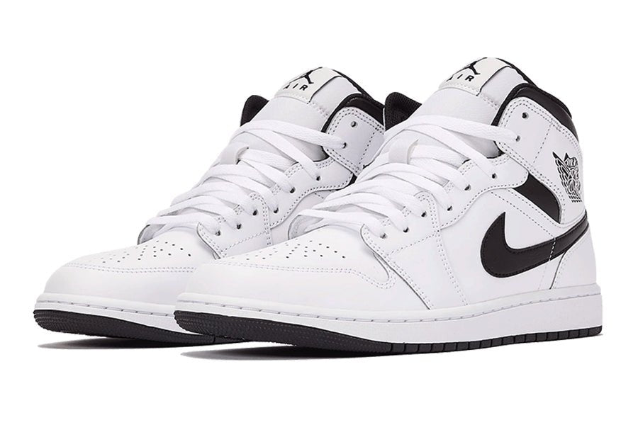 Air Jordan-Air Jordan 1 Mid White Black-StoreGoods