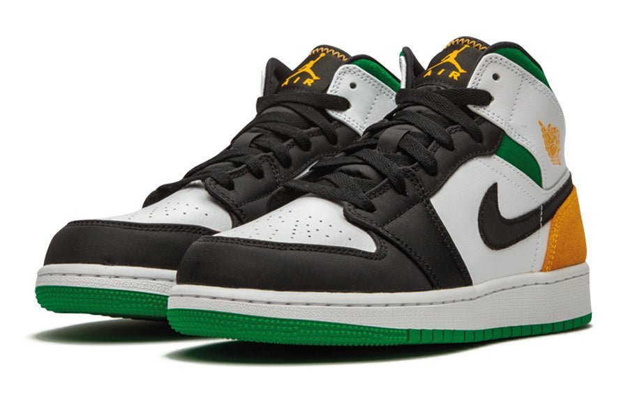 Air Jordan-Air Jordan 1 Mid White Laser Orange Lucky Green-StoreGoods