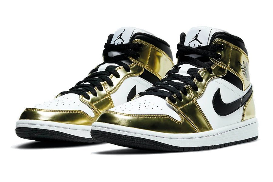 Air Jordan-Air Jordan 1 Mid White Metallic Gold-StoreGoods