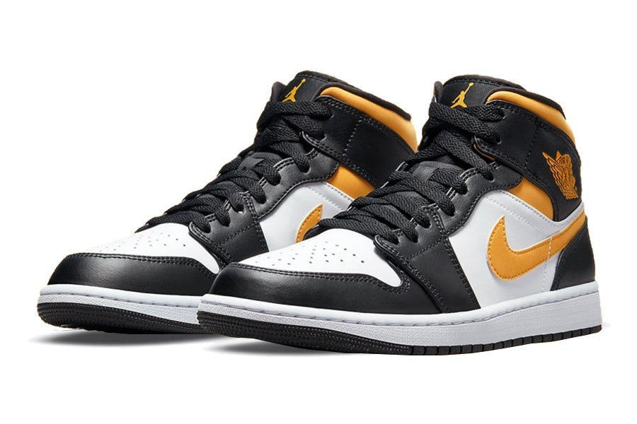 Air Jordan-Air Jordan 1 Mid White Pollen Black-StoreGoods