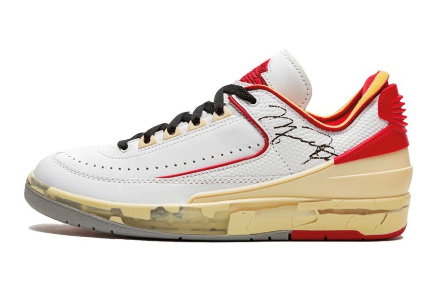 Air Jordan-Air Jordan 2 Low Off White White Red-StoreGoods