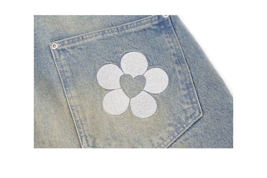 Boys with Flowers-Denim Shorts Blue-StoreGoods