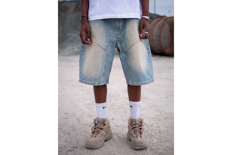 Boys with Flowers-Denim Shorts Blue-StoreGoods