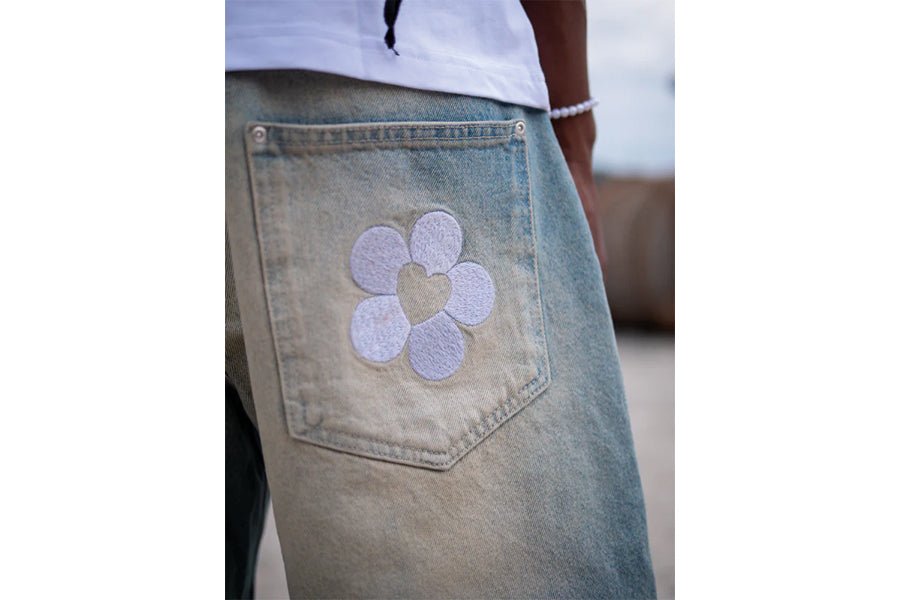 Boys with Flowers-Denim Shorts Blue-StoreGoods