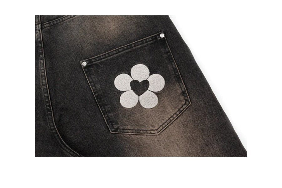 Boys with Flowers-Denim Shorts Brown-StoreGoods