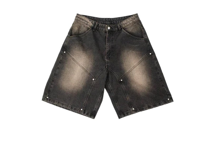 Boys with Flowers-Denim Shorts Brown-StoreGoods