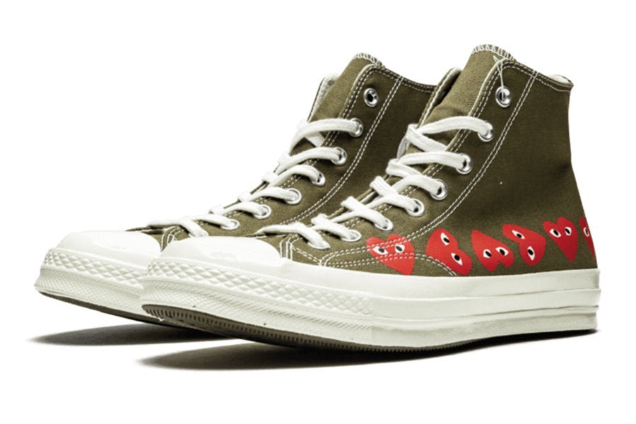Converse-Chuck Taylor All-Star 70S Hi Comme Des Garcons Multi-Heart Green-StoreGoods