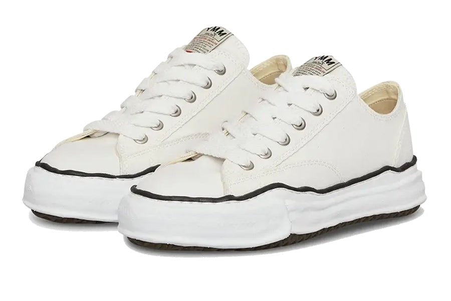 Maison Mihara Yasuhiro-Maison Mihara Yasuhiro Peterson OG Sole Canvas Low White-StoreGoods