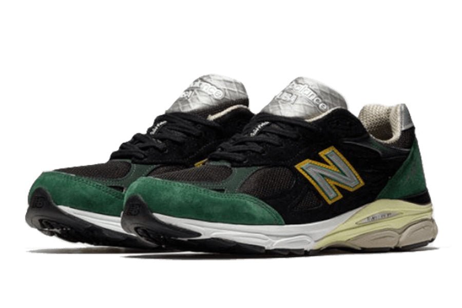 New Balance-990 V3 Black Green Yellow-StoreGoods