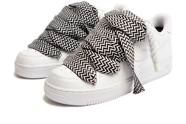 Nike-Air Force 1 Low '07 White Rope Lanvin Monochrom-StoreGoods