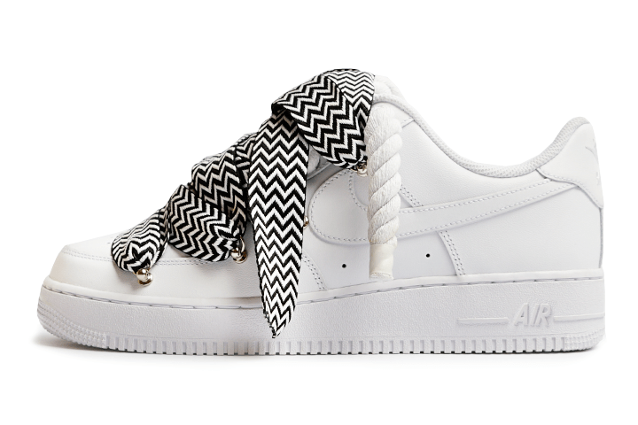 Nike-Air Force 1 Low '07 White Rope Lanvin Monochrom-StoreGoods