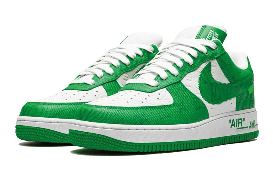 Nike-Air Force 1 Low Louis Vuitton White Green-StoreGoods