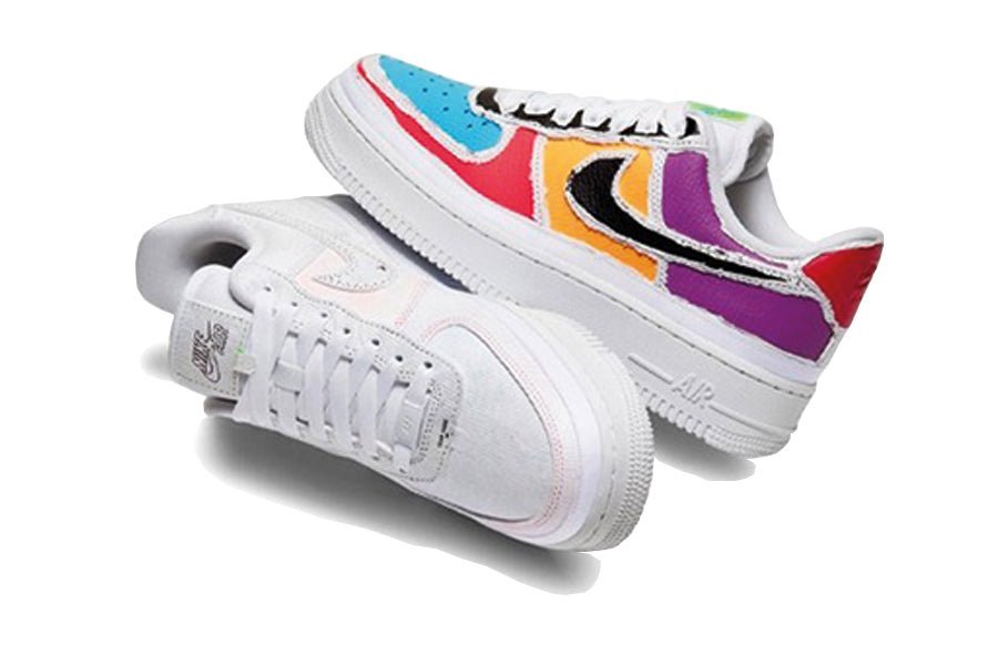 Nike-Air Force 1 Low Tear Away Black Swoosh-StoreGoods