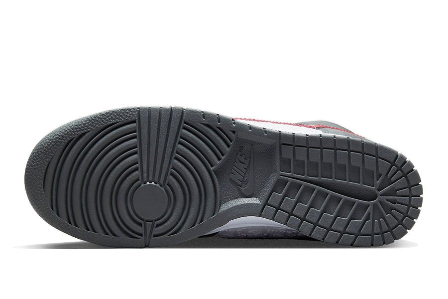 Nike-Dunk High Embossed Basketball Grey Red-StoreGoods