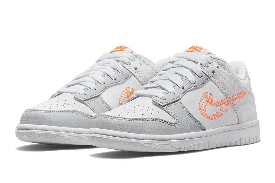 Nike-Dunk Low 3D Swoosh White Grey-StoreGoods