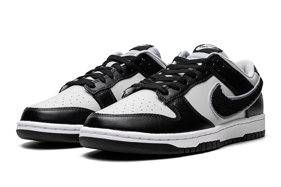 Nike-Dunk Low Chenille Swoosh Grey Black-StoreGoods