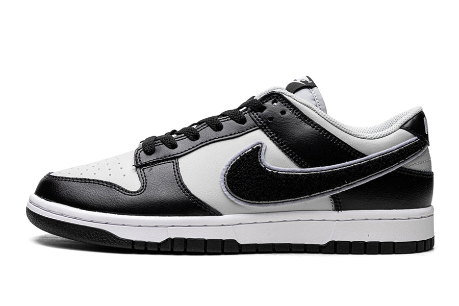 Nike-Dunk Low Chenille Swoosh Grey Black-StoreGoods