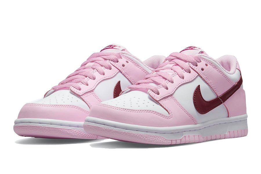 Nike-Dunk Low Pink Red White-StoreGoods