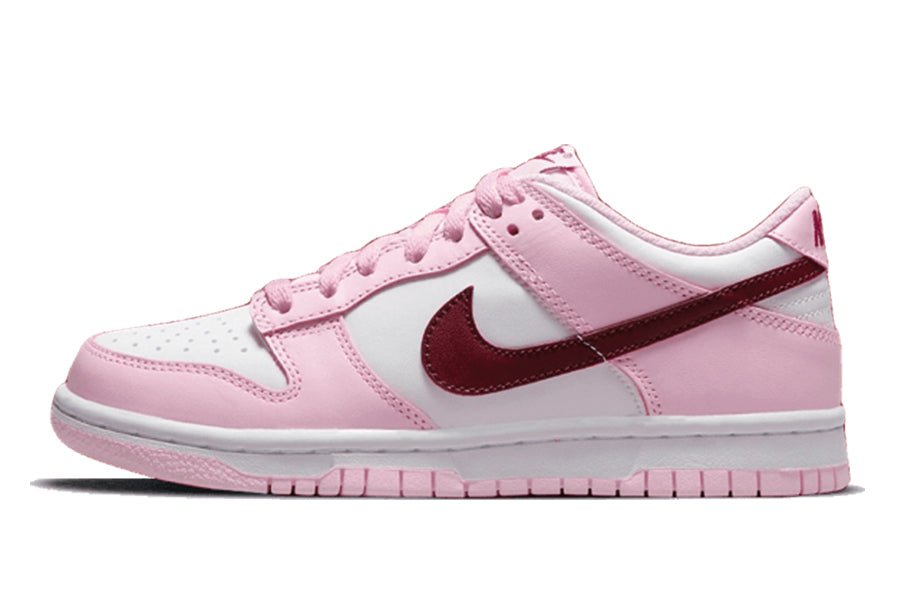 Nike-Dunk Low Pink Red White-StoreGoods