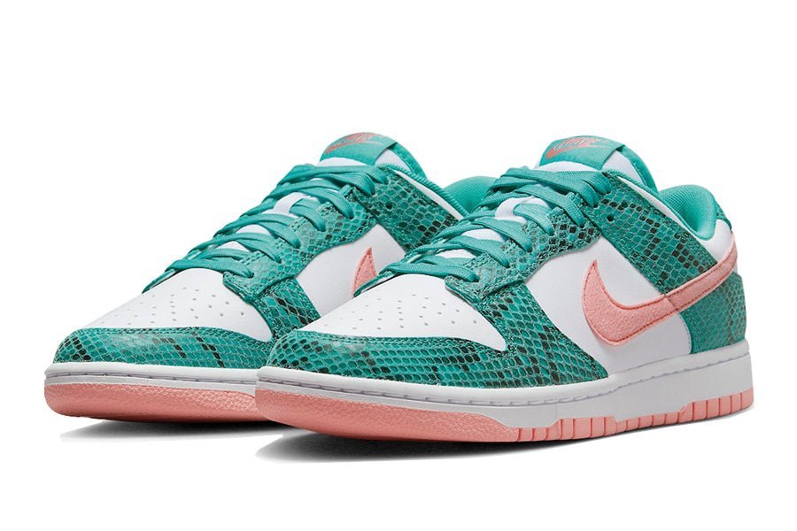 Nike-Dunk Low Snakeskin Washed Teal Bleached Coral-StoreGoods