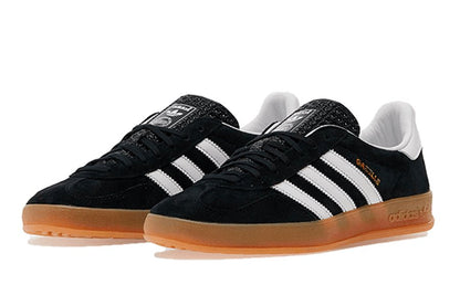 Adidas-Gazelle Indoor Black White Gum-StoreGoods