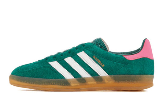 Adidas-Gazelle Indoor Collegiate Green Lucid Pink-StoreGoods